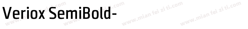 Veriox SemiBold字体转换